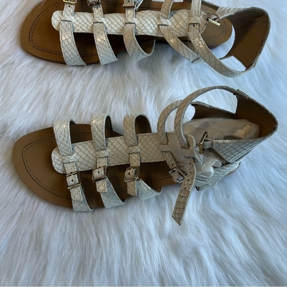 Antonio Melani Fea Gladiator White Sandal in St. Tropez Size 8 - Picture 2 of 8